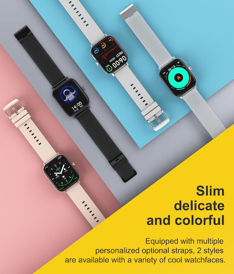 Prince Collection Smartwatch Idealstore 1.96 Inch Touch Screen Bluetooth Call Message Notifications Heart Rate Sleep Monitoring Multi-sport Built-in Speaker Microphone Ip67 Alarm Android-iOS Long Battery Silver Edition
