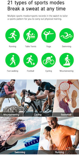 Zonstylefit Smartwatch Idealstore 2.01 Touch Screen Android Ios Speaker-microphone Music Control Camera Calls Messages Whatsapp Facebook Weather Fitness Tracker Ip67 Heart Rate Blood Pressure Spo2 Sleep Monitoring Sports