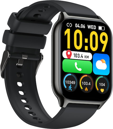 Zonstylefit Smartwatch Idealstore 2.01 Touch Screen Android Ios Speaker-microphone Music Control Camera Calls Messages Whatsapp Facebook Weather Fitness Tracker Ip67 Heart Rate Blood Pressure Spo2 Sleep Monitoring Sports