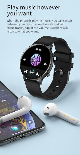 Smartwatch Versa Idealstore Bildschirmgröße 1,32 Zoll Wasserfest Bluetooth Herzfrequenzmesser Blutdruck Blutsauerstoff Anrufbenachrichtigungen Multi-Sport Kompatibel mit iOS Android Rosa