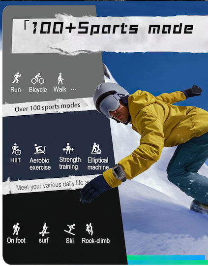 Dynamic Evolution Smartwatch Idealstore 1.57 Inch Color Lcd Screen Heart Rate Monitoring Blood Pressure Multi-sport Weather Fitness Tracker Female Function Life Waterproof Notifications Bluetooth Call Android Ios Music Control