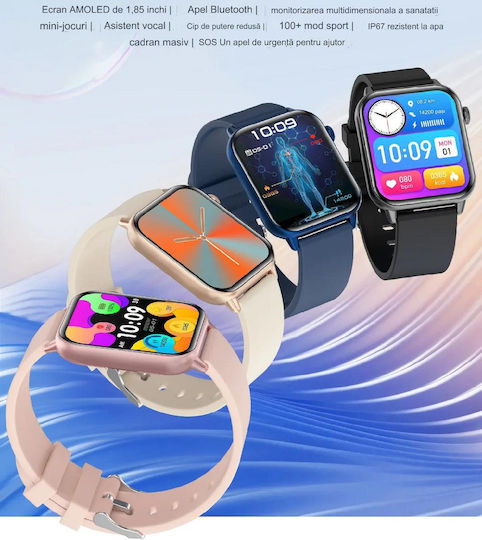 ZFit Smartwatch mit Pulsmesser (Schwarz)