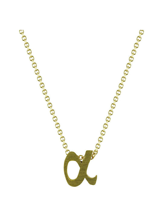 Kiriakos Gofas Kids Pendant Monogram from Gold 9K MG182