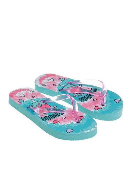 Kinder Flip Flops Türkis