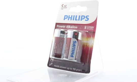 Μπαταρίες Αλκαλικές Philips C 2 Τεμ
