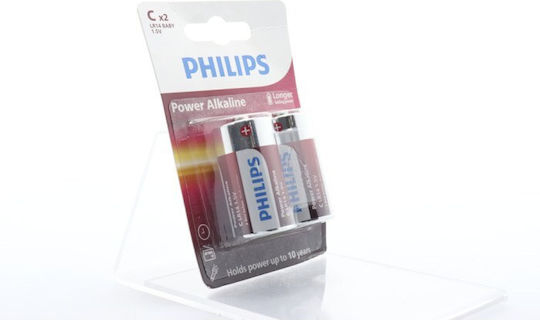 Μπαταρίες Αλκαλικές Philips C 2 Τεμ