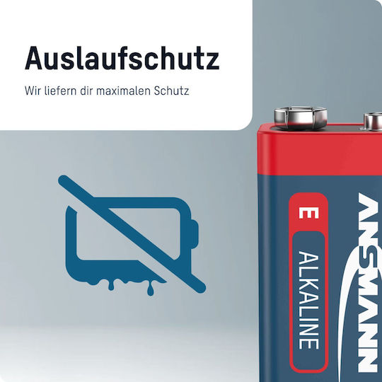 Ansmann Alkaline Batterien 9V 2Stück 5015591