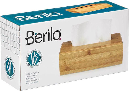 Berilo Държач за кърпички Бежов 26x14x9см