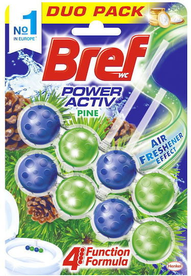 Bref Power Active Block Λεκάνης με Άρωμα Pine 2x50gr