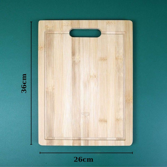 Uncle George Rectangular Bamboo Chopping Board 36x26cm