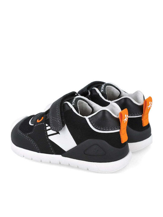 Kinder Sneakers Anatomisch mit Klettverschluss Schwarz