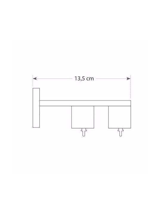 Two-Way Metallic Curtain Track Silver 360cm A301002