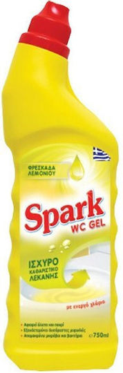 Spark Gel Καθαρισμού Λεκάνης με Άρωμα Φρεσκάδα Λεμονιού 750ml
