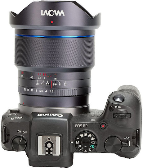Laowa Full Frame Φωτογραφικός Φακός 12mm f/2.8 Lite Zero-D MF Wide Angle για Canon RF Mount Μαύρος