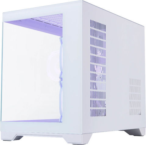 1STPLAYER MV6-TP Gaming Mini Tower Κουτί Υπολογιστή με Πλαϊνό Παράθυρο και ARGB Φωτισμό Λευκό