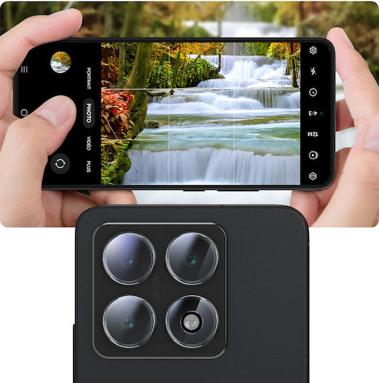 3MK Protecție Cameră Film adeziv Transparent pentru Xiaomi 14T, Xiaomi 14T Pro