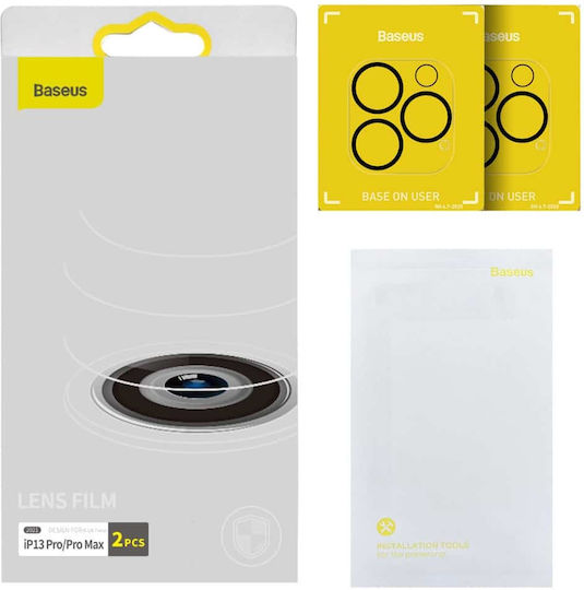 Baseus Προστασία Κάμερας Tempered Glass Διάφανο για το iPhone 13 Pro, 13 Pro Max.