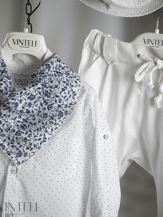 Vinteli Boys Baptism Suit White