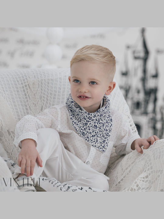 Vinteli Boys Baptism Suit White