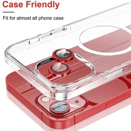 Lito Προστασία Κάμερας Tempered Glass Κόκκινο για το iPhone 14, iPhone 14 Plus