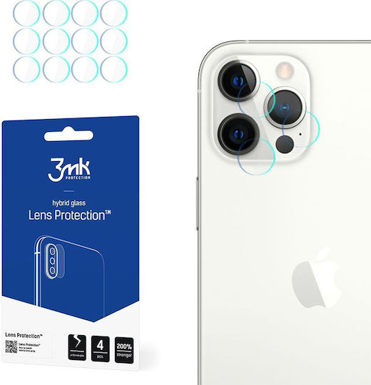 3MK Lens Protection 4τμχ Προστασία Κάμερας Tempered Glass Διάφανο για το iPhone 13 Pro / 13 Pro Max