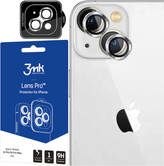 3MK Протектор за камера Закалено стъкло Silver за iPhone 14