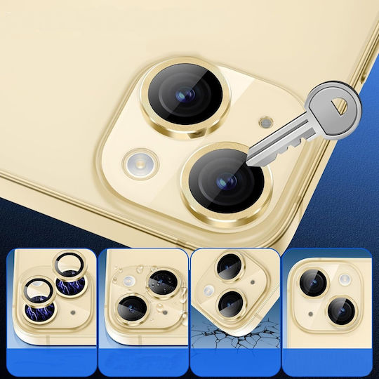 Lito Protecție Cameră Tempered Glass Yellow pentru iPhone 14, iPhone 14 Plus