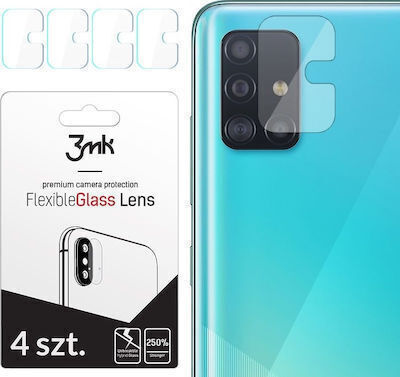 3MK Flexible Glass Lens Protector Προστασία Κάμερας Tempered Glass Διάφανο για το Galaxy A51