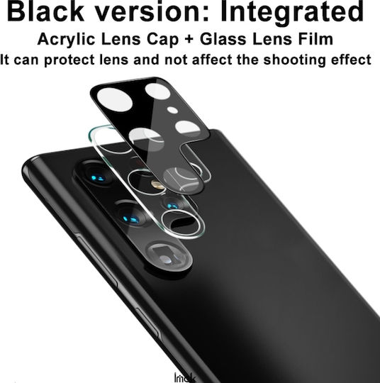 Imak Προστασία Κάμερας Tempered Glass Μαύρο για το Galaxy S22 Ultra 5G