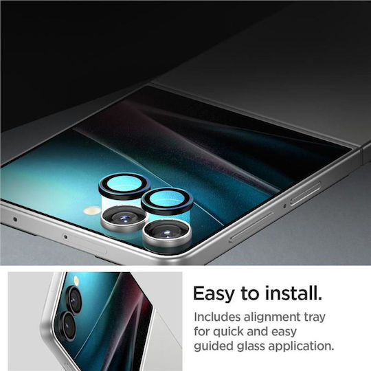 Spigen Optik EZ Fit Camera Protection Tempered Glass Black for the Galaxy Z Flip 7