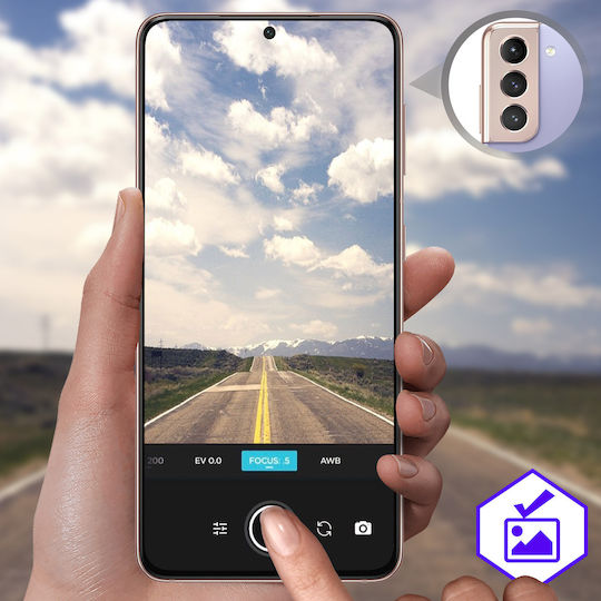 Displayschutz Kamera Galaxy S21 Panzerglas 9h Anti-Schmier Transparent