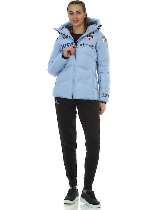 Kappa 165649-0012 Γυναικείο Μπουφάν για Σκι & Snowboard Μπλε