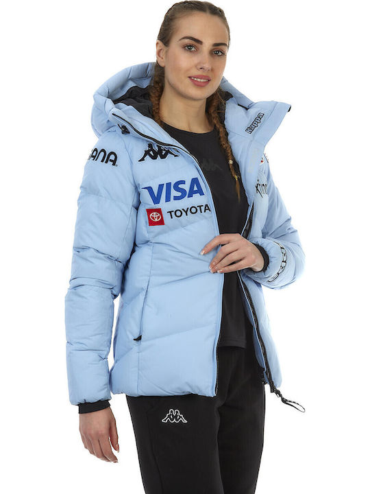 Kappa 165649-0012 Γυναικείο Μπουφάν για Σκι & Snowboard Μπλε