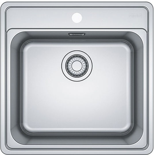 Franke Bell Bcx 610-51 Chiuvetă Încastrată Inox Satinat L51xL51cm Argintiu