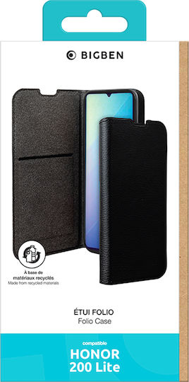 Bigben Case Honor 200 Lite Folio Wallet Stand Function Black