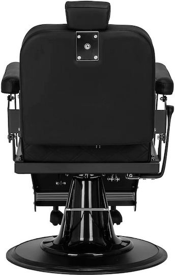 Salon Tech Καρέκλα Barbier Schwarz mit verstellbarer Höhe