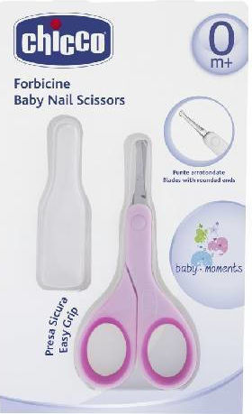 Chicco Baby Nail Scissors Pink 1pcs