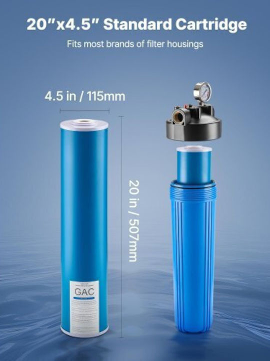 Vevor Water Filter Replacement made of Activated Carbon 5 μm