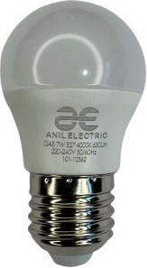 Anil Λάμπα LED για Ντουί E27 και Σχήμα G45 Φυσικό Λευκό
