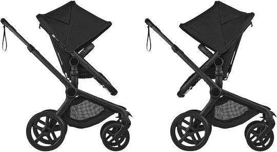 Bugaboo Fox 5 Adjustable 2 in 1 Baby Stroller Suitable for Newborn Black-Desert Taupe Melanze 9.9kg
