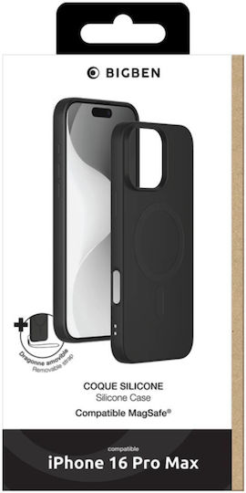 Bigben Schutzumschlag Für iPhone 16 Pro Max Magsafe Schwarz