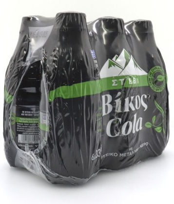 Vikos Cola with Carbonation in Bottle 56252 6x330ml