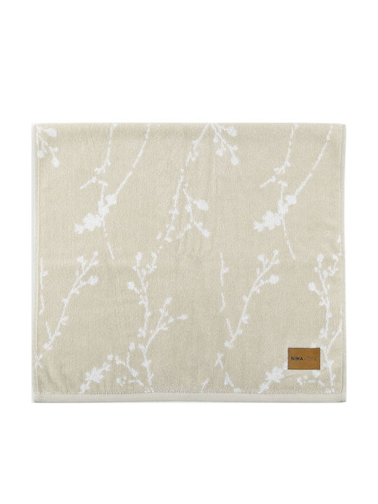 Nima Facecloth Semeli 50x90cm Beige, White Weight 480gr/m²