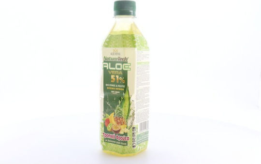 NatureTech Băutură din Fructe Suc Aloe & Fructe tropicale Fără zahăr 500ml 1buc