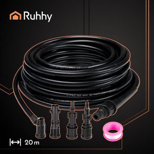 Ruhhy Professional Cleaning Accessories Pipe Cleaning Tube with Adapters
