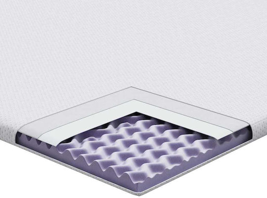 vidaXL Ανώστρωμα Ημίδιπλο Polyester 120x200x6εκ.