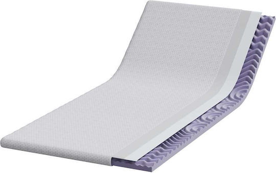 vidaXL Ανώστρωμα Ημίδιπλο Polyester 120x200x6εκ.