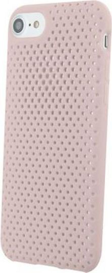 Farbblock Handyhülle iPhone SE 8 7 6s 6 Halbrigide Mikroperforierte Rosa