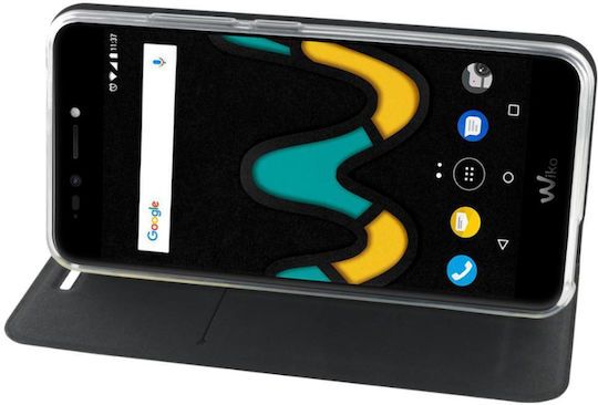 Bigben Connected Handyhülle Wiko U Pulse Kartenhalter Standfunktion Schwarz