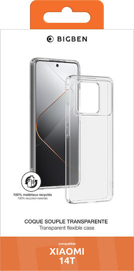 Bigben Case Xiaomi 14t Flexible Silisoft Anti-Yellowing Transparent Mobile Phone Case